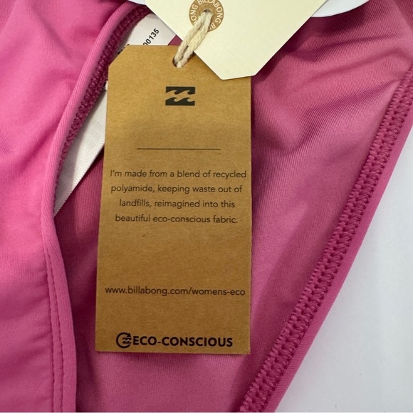 Billabong Sol Searcher Lowrider Bikini Bottoms Berry Pink M NWT Rare Sample - Picture 7 of 11